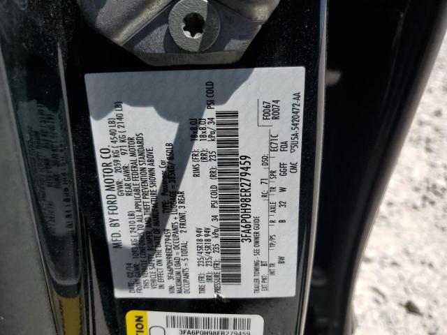 Photo 11 VIN: 3FA6P0H98ER279459 - FORD FUSION SE 