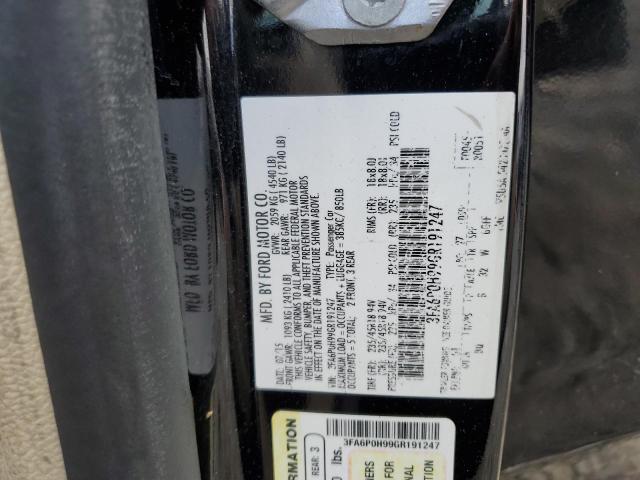 Photo 12 VIN: 3FA6P0H99GR191247 - FORD FUSION 