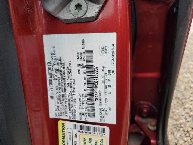 Photo 12 VIN: 3FA6P0H9XDR162237 - FORD FUSION SE 