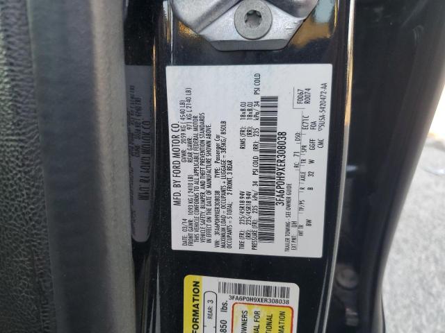 Photo 11 VIN: 3FA6P0H9XER308038 - FORD FUSION SE 