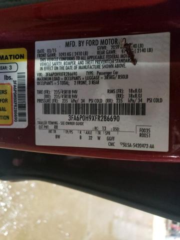 Photo 11 VIN: 3FA6P0H9XFR286690 - FORD FUSION 