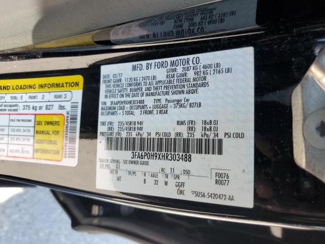 Photo 9 VIN: 3FA6P0H9XHR303488 - FORD FUSION SE 