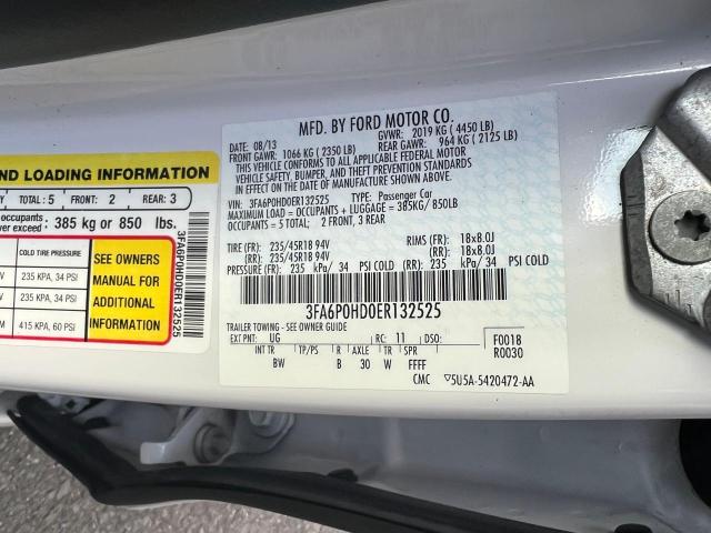 Photo 9 VIN: 3FA6P0HD0ER132525 - FORD FUSION SE 