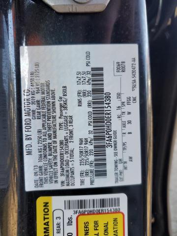 Photo 11 VIN: 3FA6P0HD0ER154380 - FORD FUSION 