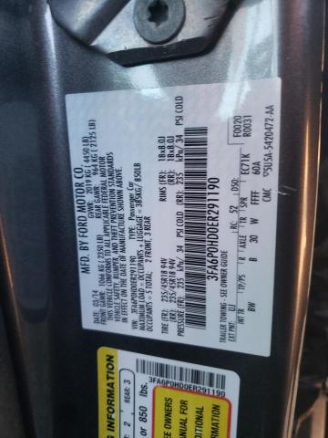 Photo 11 VIN: 3FA6P0HD0ER291190 - FORD FUSION SE 