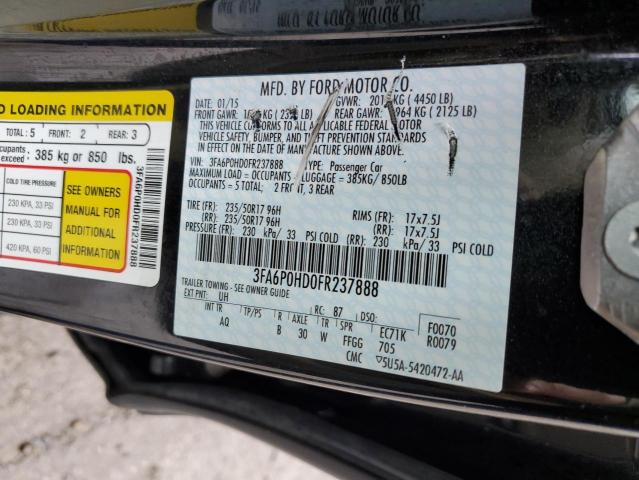 Photo 11 VIN: 3FA6P0HD0FR237888 - FORD FUSION SE 