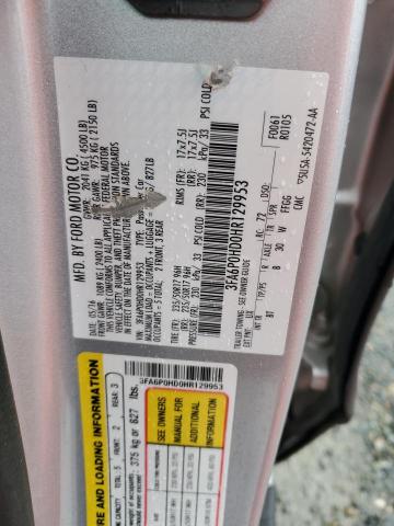 Photo 11 VIN: 3FA6P0HD0HR129953 - FORD FUSION SE 