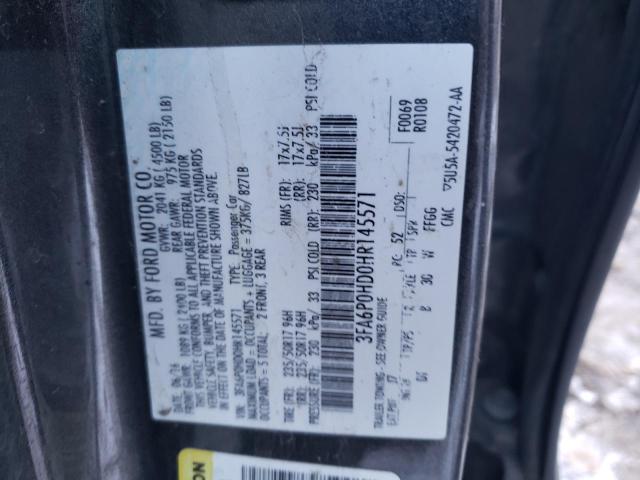 Photo 11 VIN: 3FA6P0HD0HR145571 - FORD FUSION 