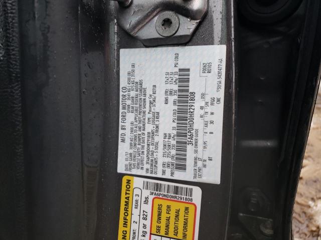 Photo 11 VIN: 3FA6P0HD0HR291808 - FORD FUSION SE 