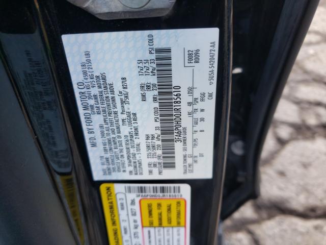 Photo 9 VIN: 3FA6P0HD0JR185610 - FORD FUSION SE 