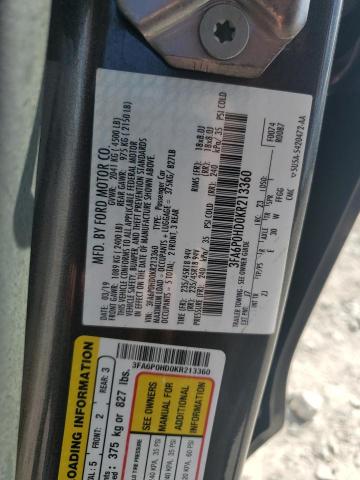 Photo 11 VIN: 3FA6P0HD0KR213360 - FORD FUSION SE 