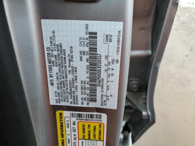 Photo 11 VIN: 3FA6P0HD0LR220357 - FORD FUSION 