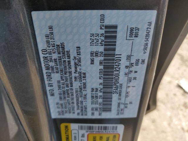 Photo 11 VIN: 3FA6P0HD0LR247011 - FORD FUSION 