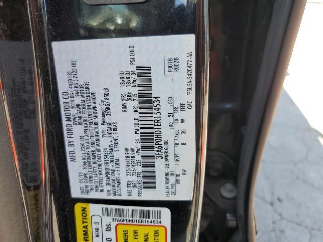 Photo 11 VIN: 3FA6P0HD1ER154534 - FORD FUSION SE 