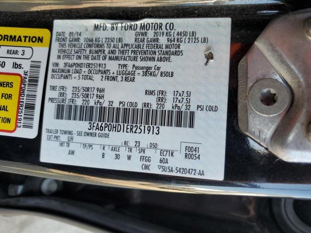 Photo 11 VIN: 3FA6P0HD1ER251913 - FORD FUSION SE 