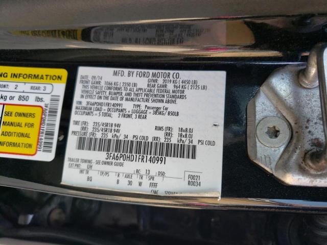 Photo 9 VIN: 3FA6P0HD1FR140991 - FORD FUSION SE 