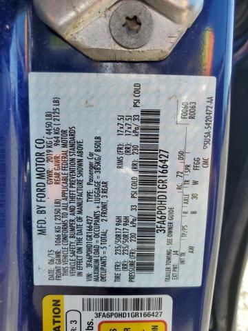 Photo 12 VIN: 3FA6P0HD1GR166427 - FORD FUSION SE 