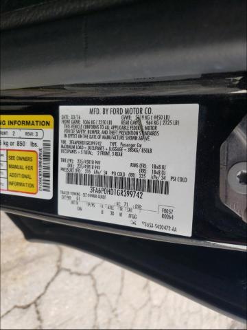 Photo 9 VIN: 3FA6P0HD1GR399742 - FORD FUSION SE 