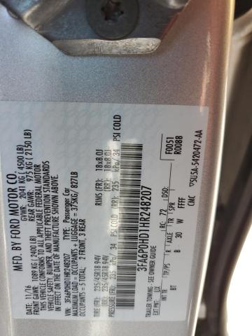 Photo 11 VIN: 3FA6P0HD1HR248207 - FORD FUSION SE 