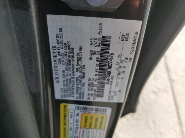 Photo 11 VIN: 3FA6P0HD1HR274676 - FORD FUSION SE 