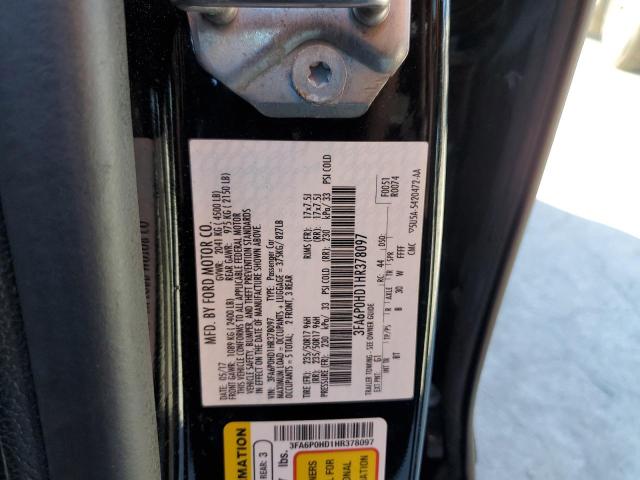 Photo 11 VIN: 3FA6P0HD1HR378097 - FORD FUSION SE 