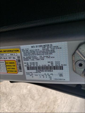 Photo 9 VIN: 3FA6P0HD1JR184854 - FORD FUSION SE 