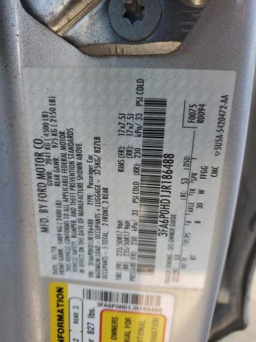 Photo 11 VIN: 3FA6P0HD1JR186488 - FORD FUSION SE 