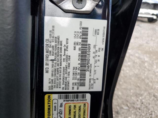 Photo 11 VIN: 3FA6P0HD1LR104049 - FORD FUSION SE 