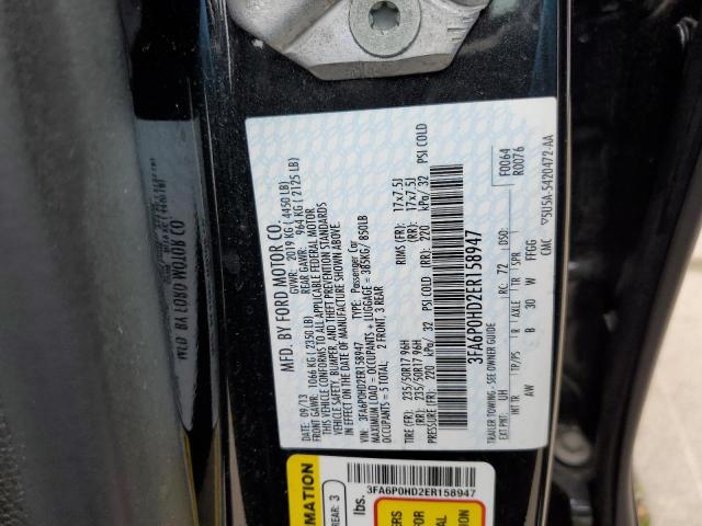 Photo 11 VIN: 3FA6P0HD2ER158947 - FORD FUSION SE 