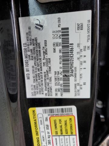 Photo 12 VIN: 3FA6P0HD2ER348618 - FORD FUSION SE 