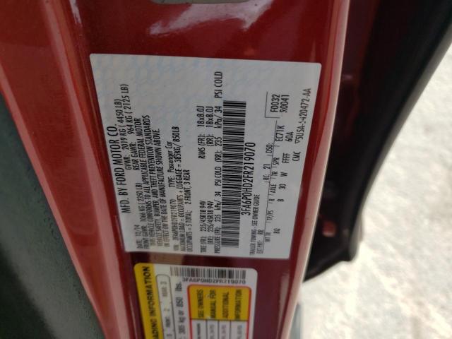 Photo 11 VIN: 3FA6P0HD2FR219070 - FORD FUSION SE 