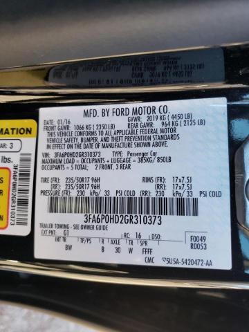 Photo 9 VIN: 3FA6P0HD2GR310373 - FORD FUSION SE 