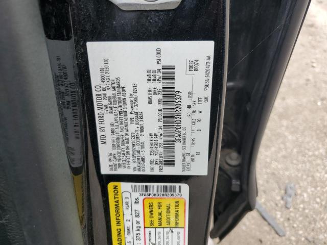 Photo 11 VIN: 3FA6P0HD2HR205379 - FORD FUSION SE 