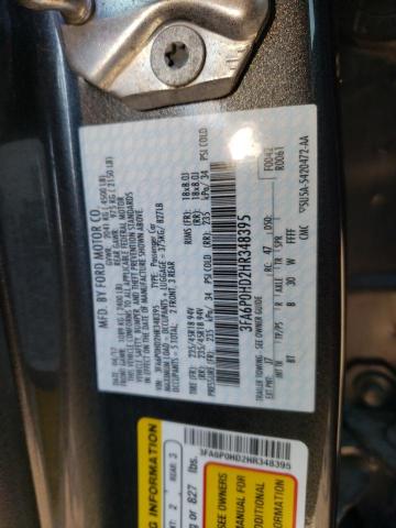 Photo 11 VIN: 3FA6P0HD2HR348395 - FORD FUSION 