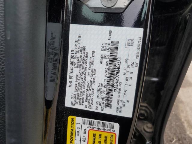 Photo 11 VIN: 3FA6P0HD2HR403573 - FORD FUSION 