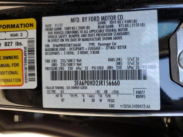 Photo 9 VIN: 3FA6P0HD2JR156660 - FORD FUSION SE 