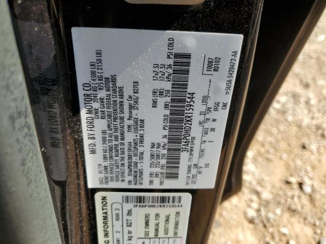 Photo 12 VIN: 3FA6P0HD2KR159544 - FORD FUSION SE 