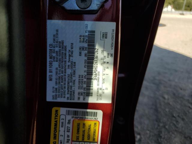 Photo 11 VIN: 3FA6P0HD2KR161262 - FORD FUSION SE 