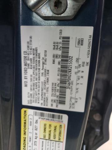 Photo 11 VIN: 3FA6P0HD2KR215532 - FORD FUSION 