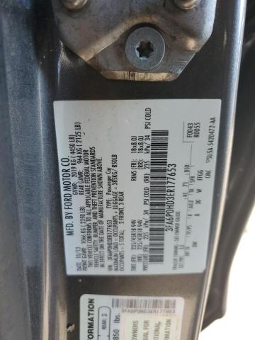 Photo 11 VIN: 3FA6P0HD3ER177653 - FORD FUSION SE 