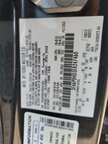 Photo 11 VIN: 3FA6P0HD3ER247460 - FORD FUSION SE 