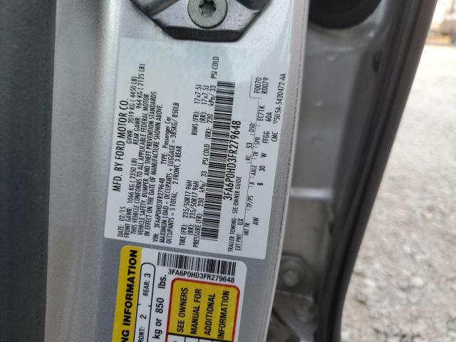 Photo 11 VIN: 3FA6P0HD3FR279648 - FORD FUSION SE 