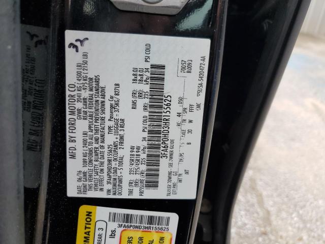 Photo 9 VIN: 3FA6P0HD3HR155625 - FORD FUSION SE 