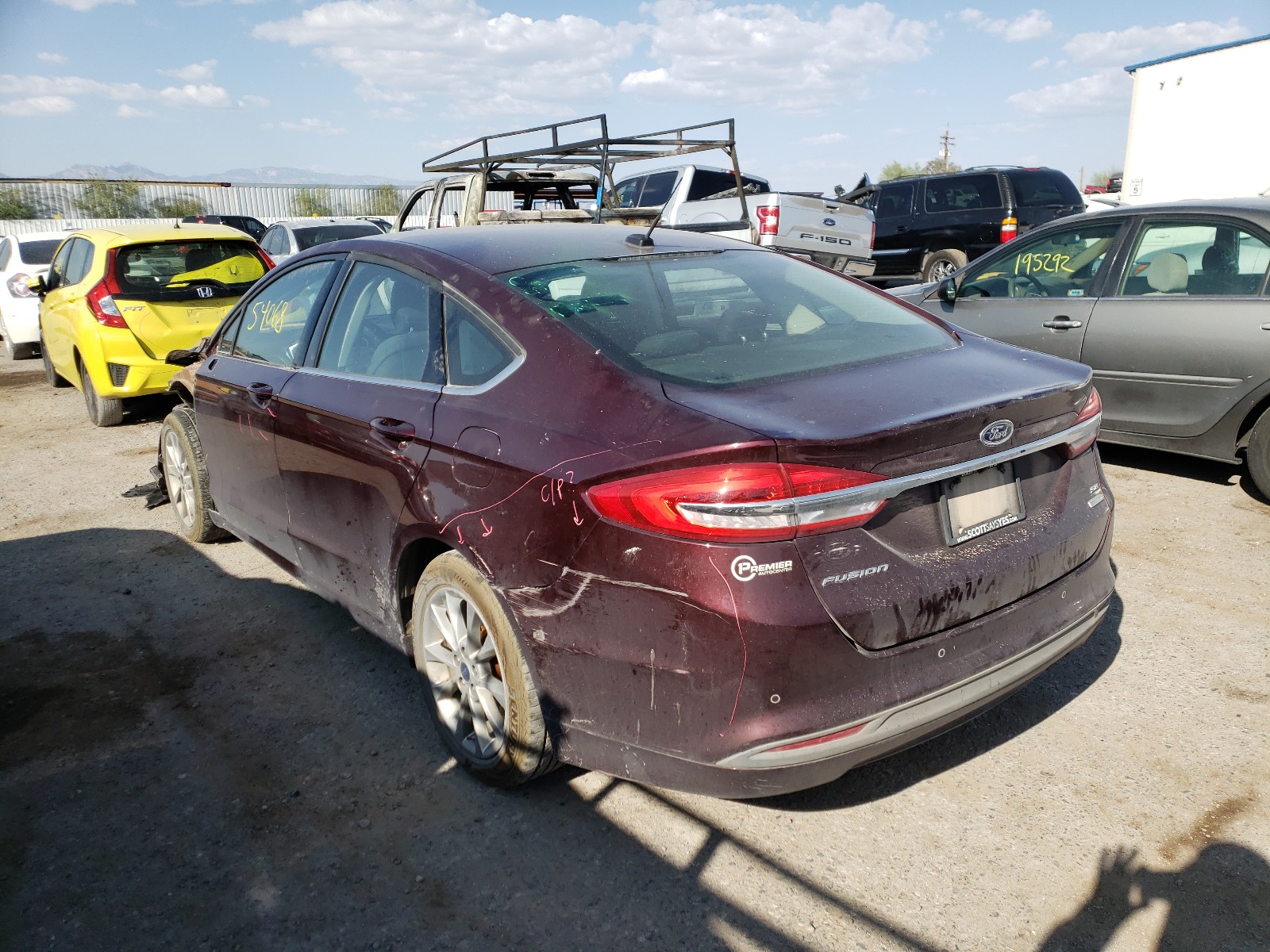 Photo 2 VIN: 3FA6P0HD3HR206038 - FORD FUSION SE 