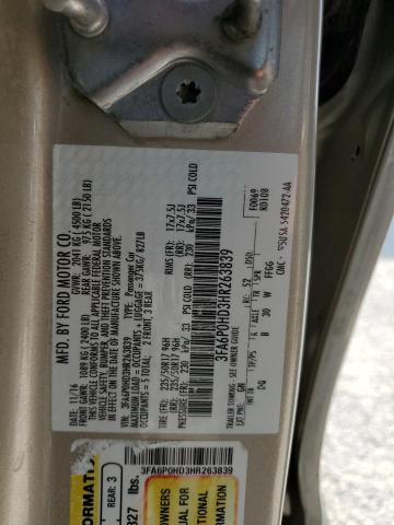 Photo 11 VIN: 3FA6P0HD3HR263839 - FORD FUSION SE 