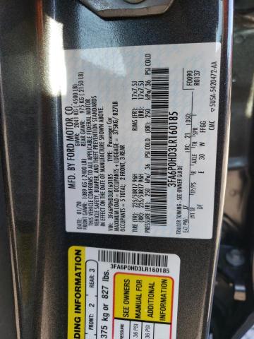 Photo 11 VIN: 3FA6P0HD3LR160185 - FORD FUSION SE 