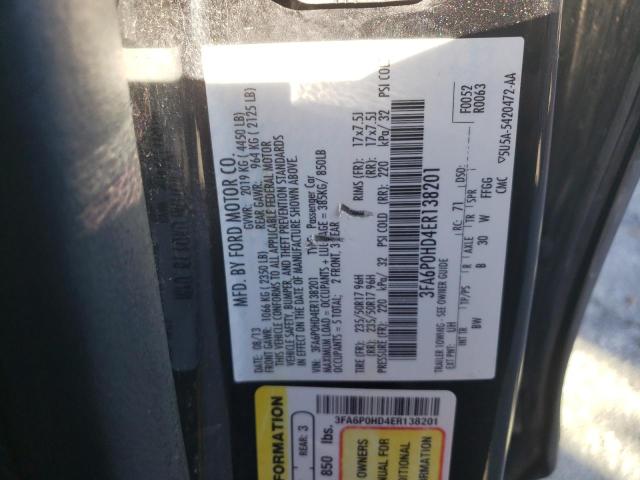 Photo 11 VIN: 3FA6P0HD4ER138201 - FORD FUSION SE 