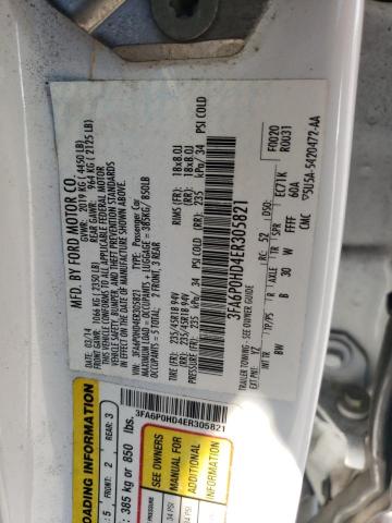 Photo 11 VIN: 3FA6P0HD4ER305821 - FORD FUSION SE 