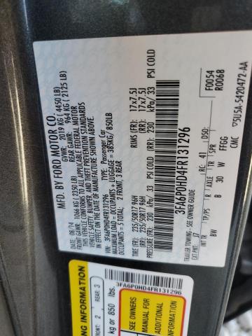 Photo 11 VIN: 3FA6P0HD4FR131296 - FORD FUSION SE 