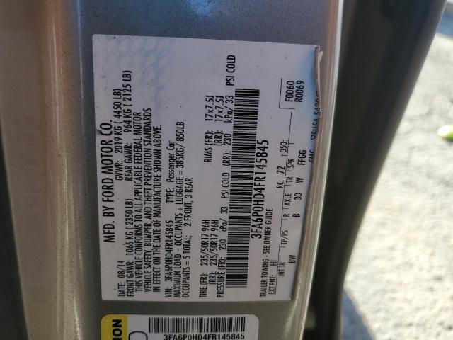 Photo 11 VIN: 3FA6P0HD4FR145845 - FORD FUSION SE 